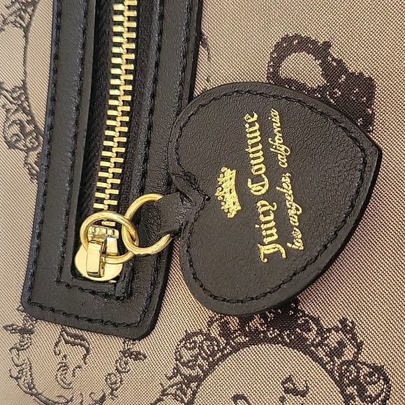 JUICY COUTURE Logo Canvas Backpack Purse Bag EUC!!! Medium - Picture 7 of 9